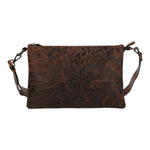 Cartera Cuero Mujer Oh Flowry Cross Café Rockford