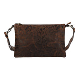 Cartera Cuero Mujer Oh Flowry Cross Café Rockford