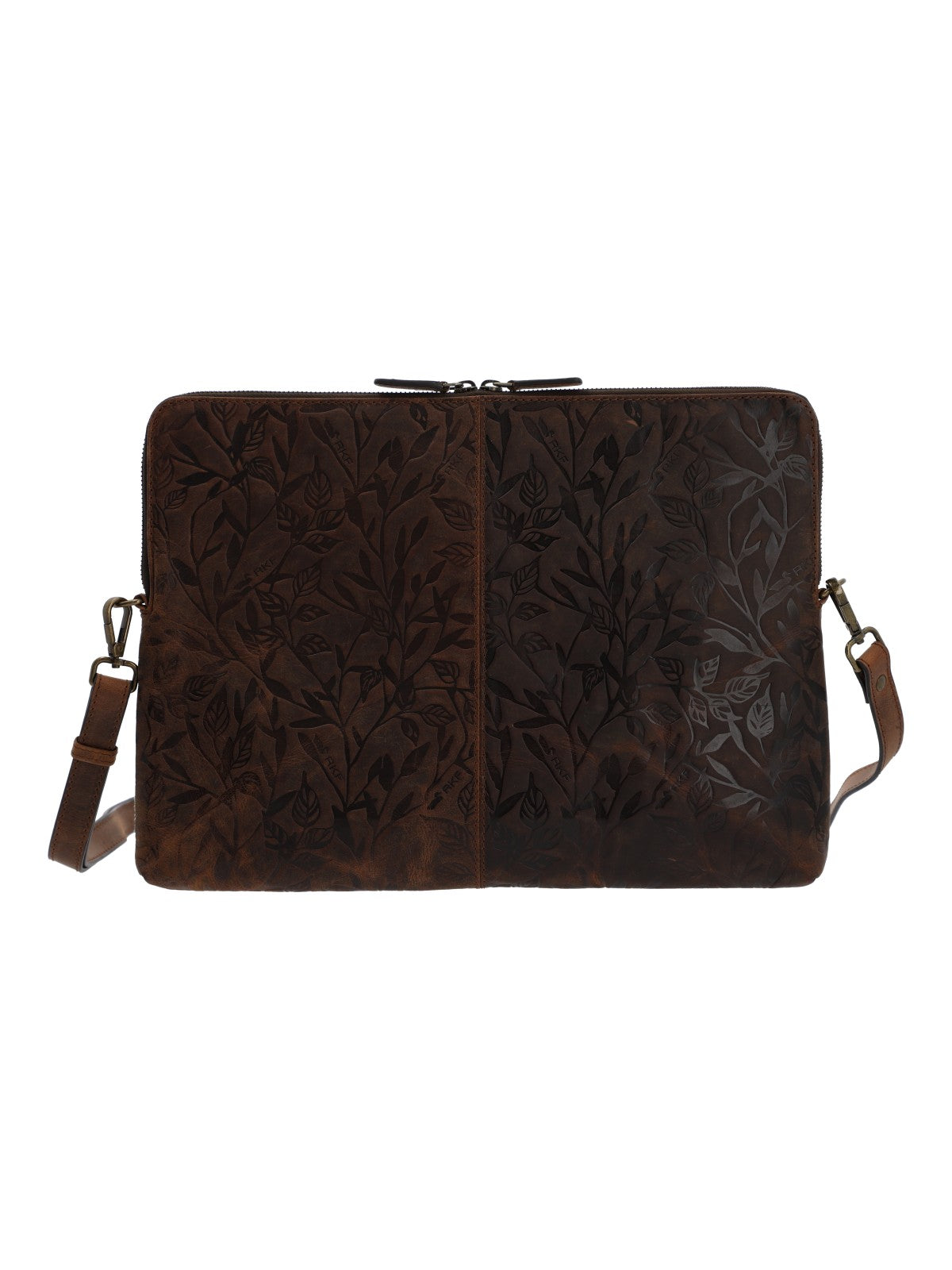 Cartera Cuero Mujer Oh Flowry Case Café Rockford
