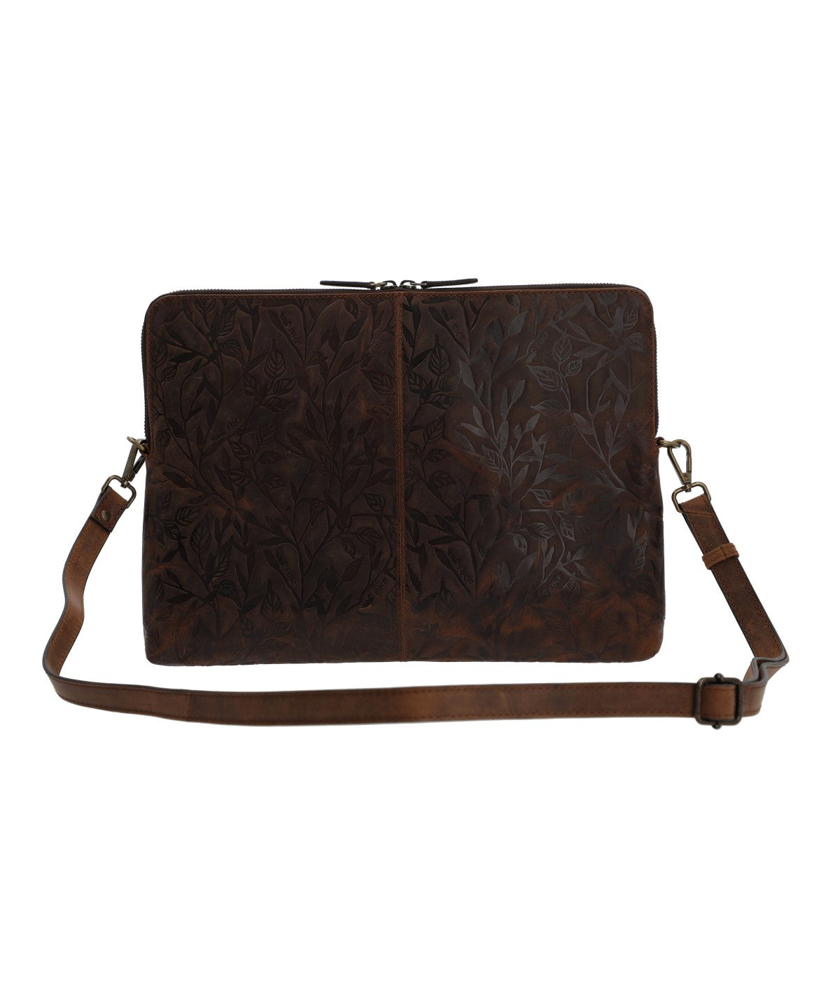 Cartera Cuero Mujer Oh Flowry Case Café Rockford