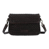 Cartera Cuero Mujer Ws Braided Cross Café Rockford