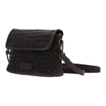 Cartera Cuero Mujer Ws Braided Cross Café Rockford