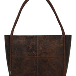 Cartera Cuero Mujer Oh Flowry Tote Café Rockford