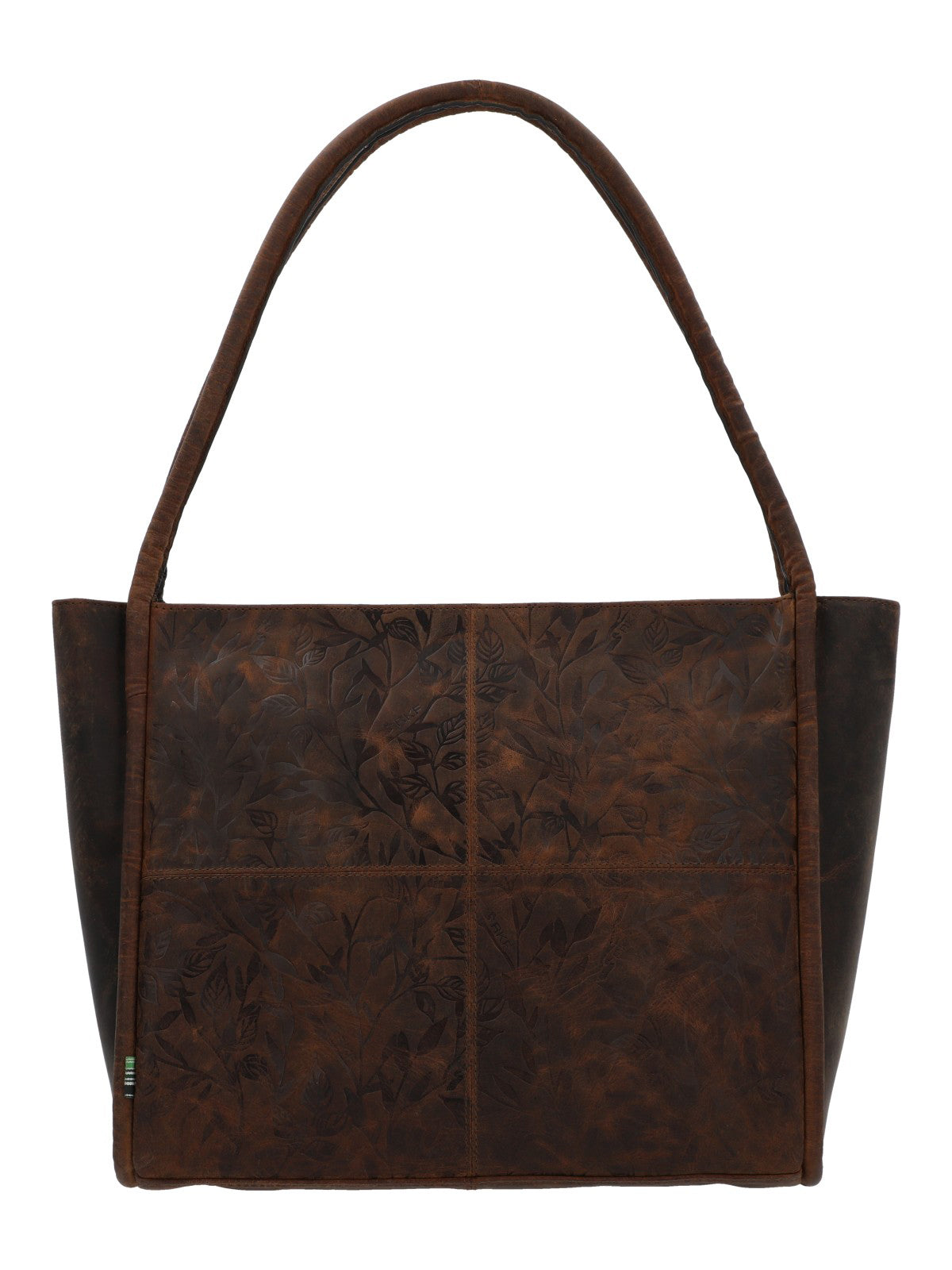 Cartera Cuero Mujer Oh Flowry Tote Café Rockford