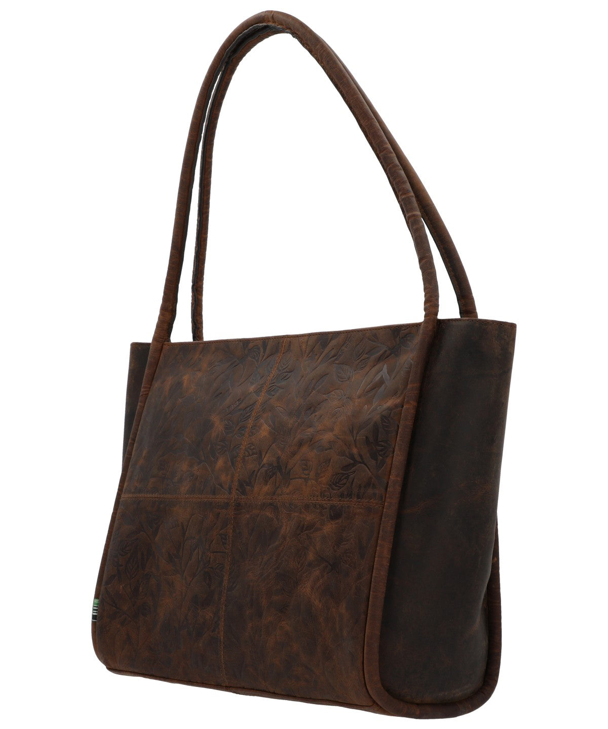 Cartera Cuero Mujer Oh Flowry Tote Café Rockford