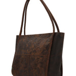 Cartera Cuero Mujer Oh Flowry Tote Café Rockford