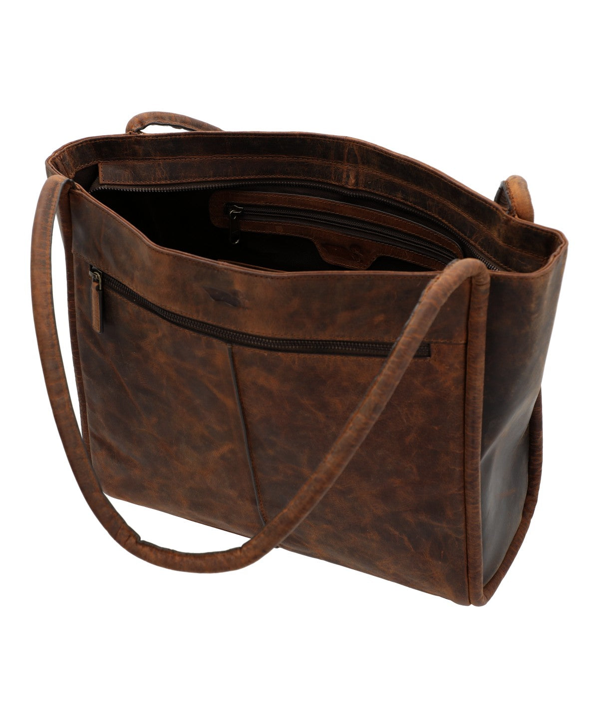 Cartera Cuero Mujer Oh Flowry Tote Café Rockford
