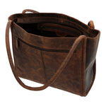 Cartera Cuero Mujer Oh Flowry Tote Café Rockford