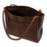 Cartera Cuero Mujer Oh Flowry Tote Café Rockford
