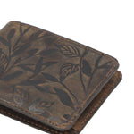 Billetera Cuero Mujer Oh Leaves Bifold Café Rockford