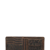 Billetera Cuero Mujer Oh Leaves Bifold Café Rockford