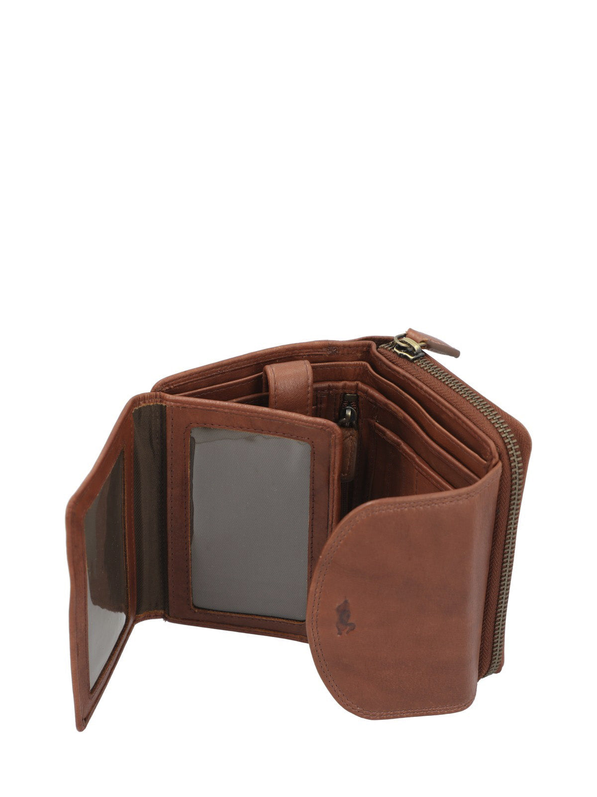 Billetera Cuero Mujer Aq RobleCafé Rockford
