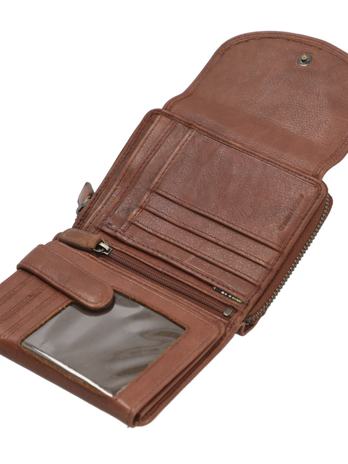 Billetera Cuero Mujer Aq RobleCafé Rockford