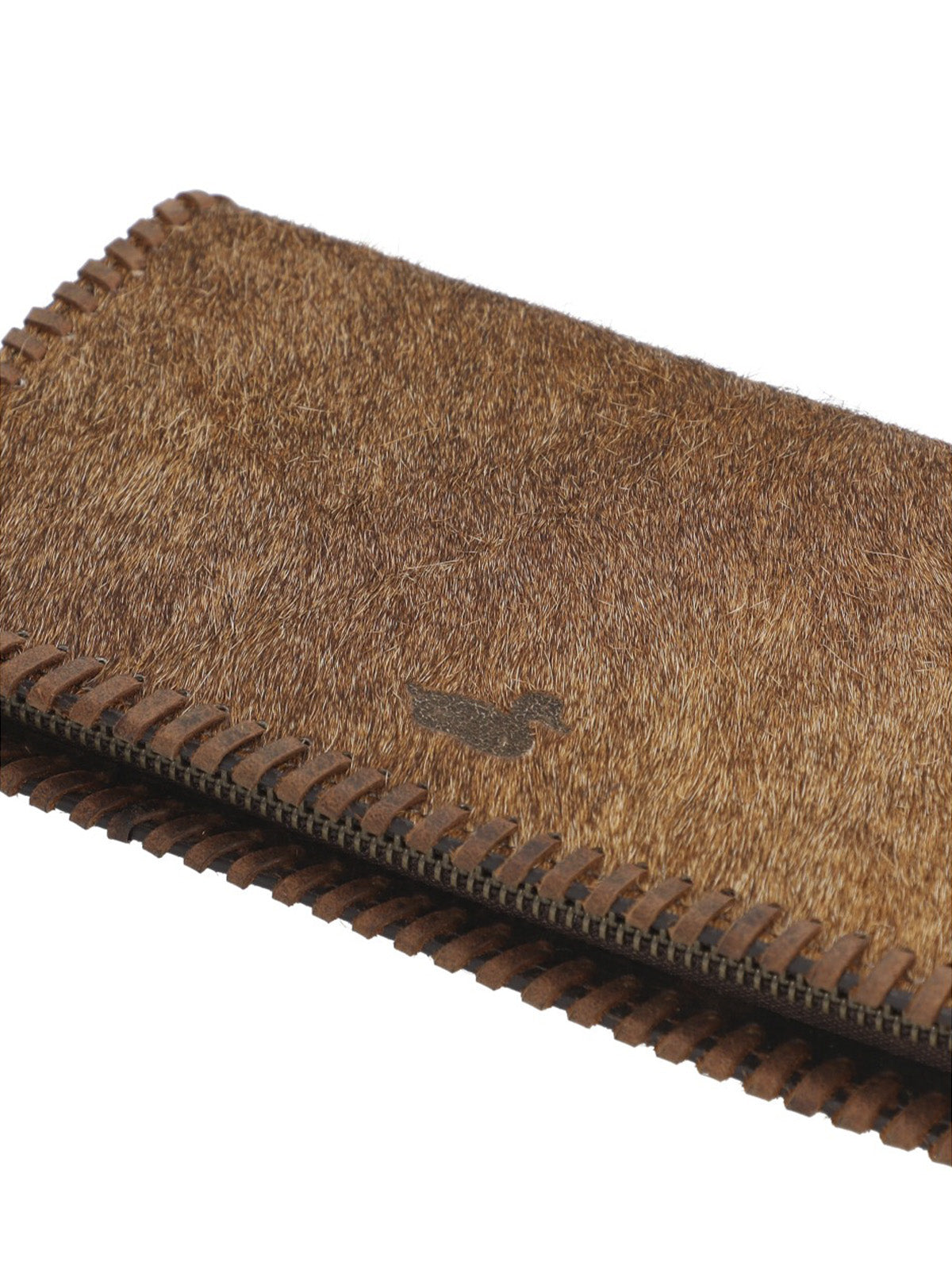 Billetera Cuero Mujer Sz Hair Ziparound Café Rockford