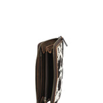 Billetera Cuero Mujer Sz Hair Wallet Café Rockford