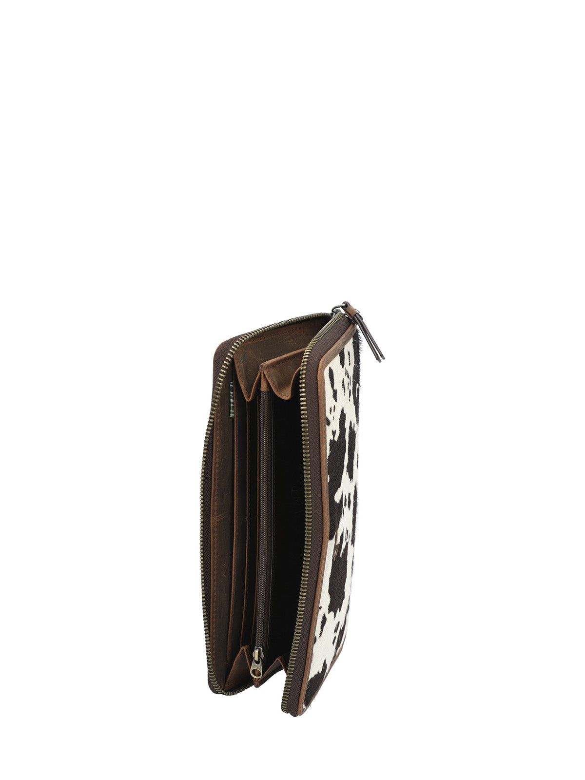 Billetera Cuero Mujer Sz Hair Wallet Café Rockford