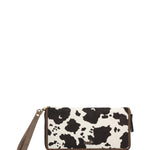 Billetera Cuero Mujer Sz Hair Wallet Café Rockford