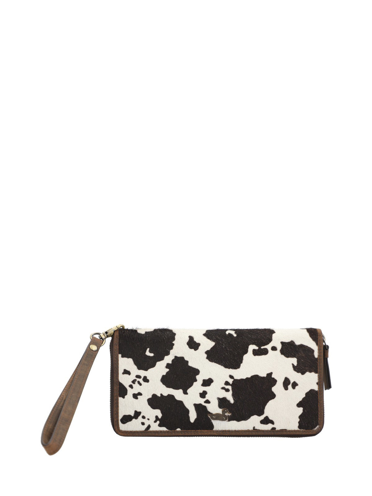 Billetera Cuero Mujer Sz Hair Wallet Café Rockford