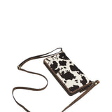 Billetera Cuero Mujer Sz Hair Wallet Café Rockford
