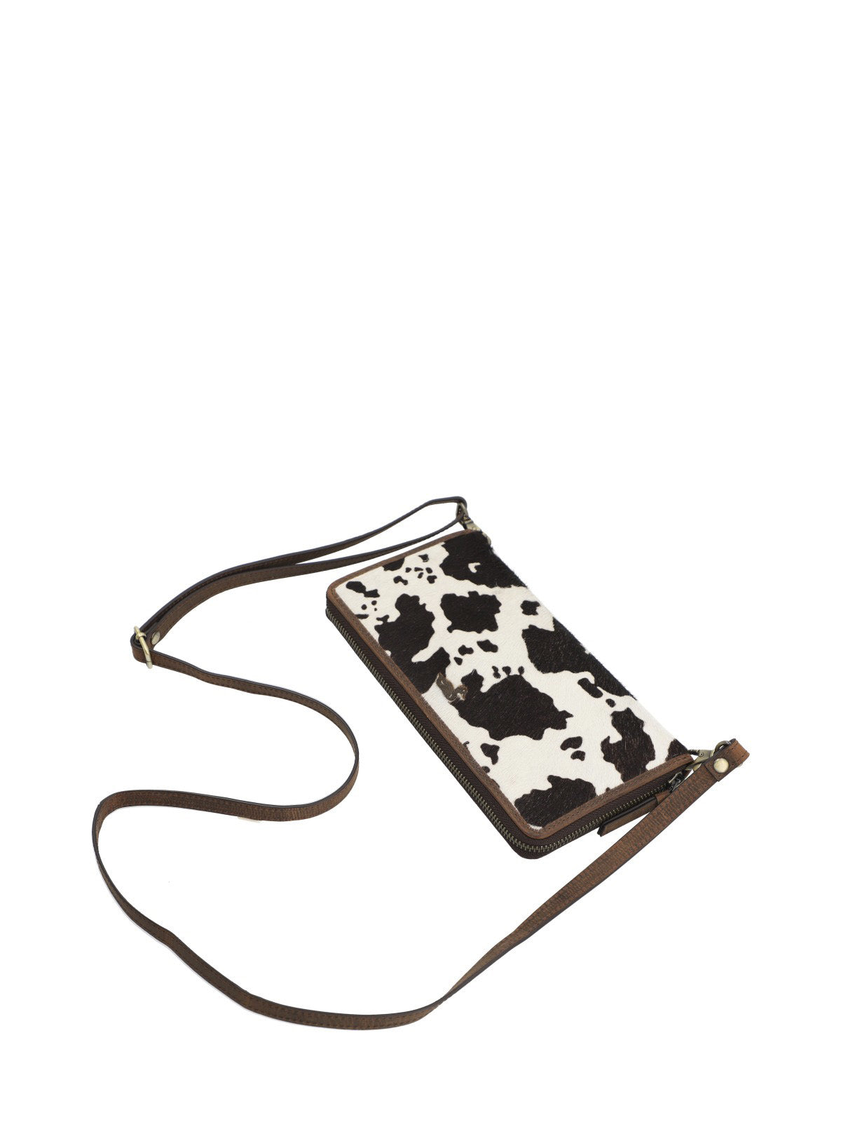 Billetera Cuero Mujer Sz Hair Wallet Café Rockford