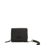 Billetera Cuero Mujer Sz Braid Flap Café Rockford