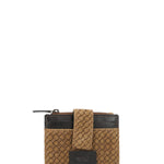 Billetera Cuero Mujer Sz Braid Bifold Tan Rockford