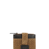 Billetera Cuero Mujer Sz Braid Bifold Tan Rockford