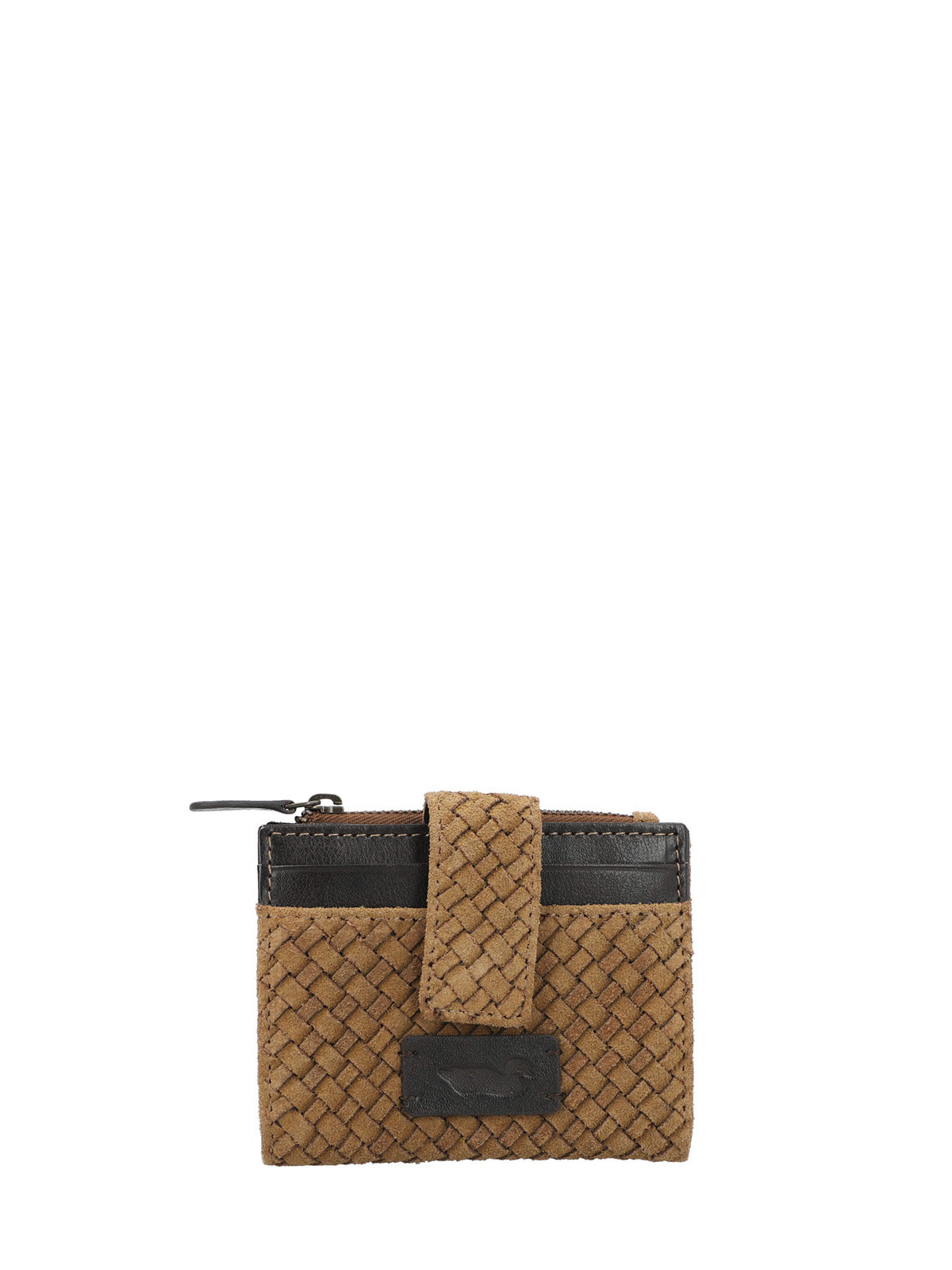 Billetera Cuero Mujer Sz Braid Bifold Tan Rockford