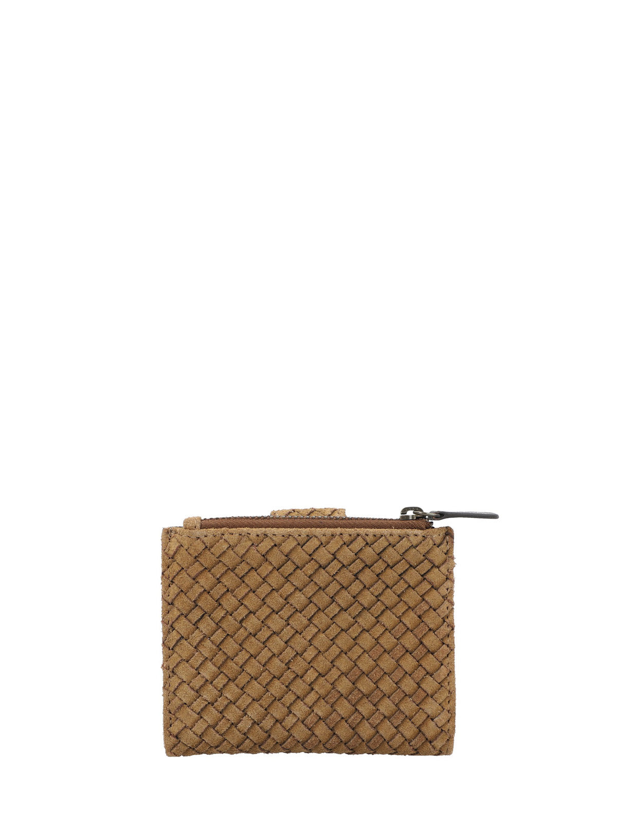 Billetera Cuero Mujer Sz Braid Bifold Tan Rockford