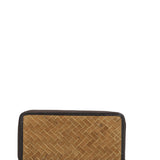 Billetera Cuero Mujer Sz Braid Zip Tan Rockford