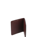 Tarjetero Cuero Mujer Sz Braid Cardholder Café Rockford