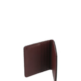 Tarjetero Cuero Mujer Sz Braid Cardholder Café Rockford