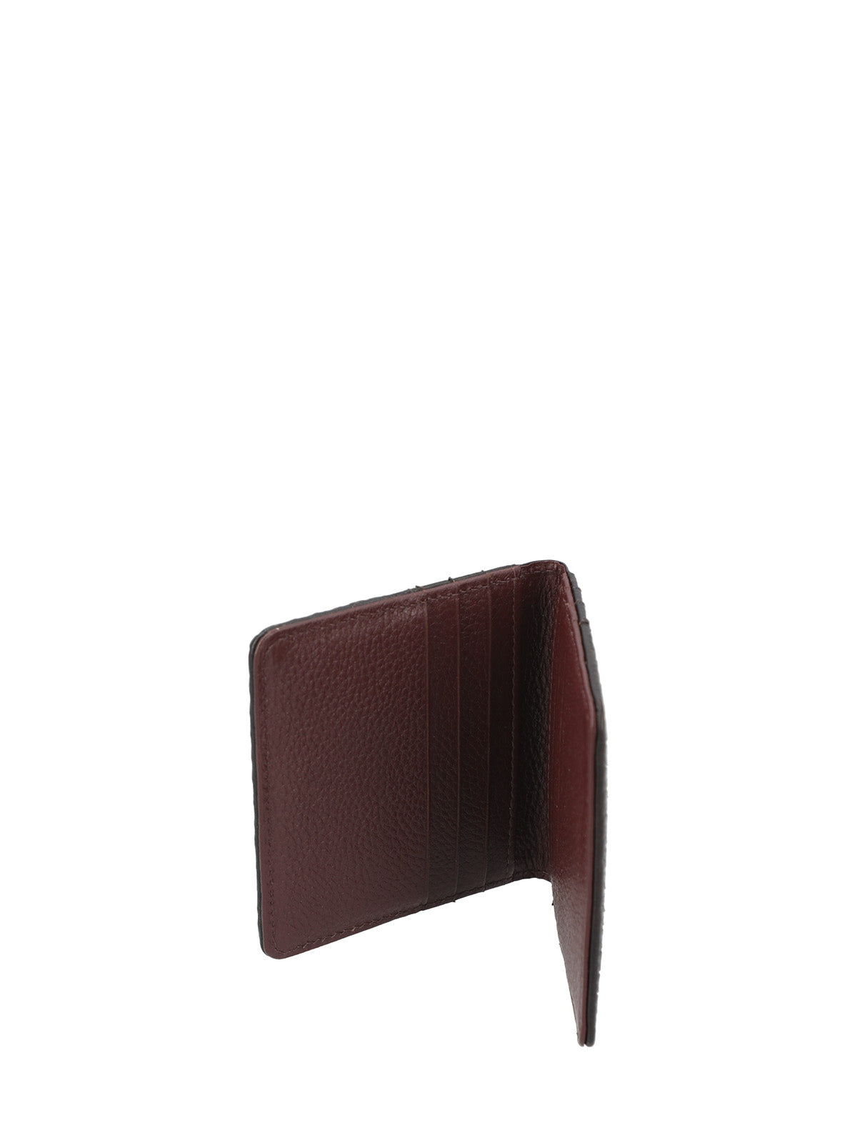 Tarjetero Cuero Mujer Sz Braid Cardholder Café Rockford