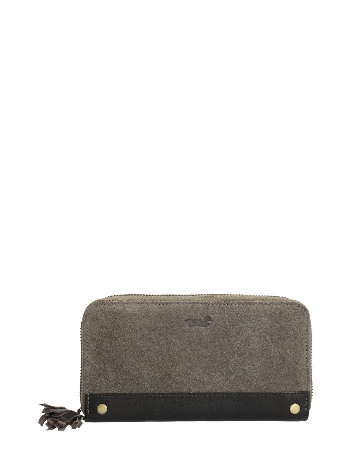 Billetera Cuero Mujer Sz Shaw Wallet Gris Rockford