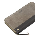 Billetera Cuero Mujer Sz Shaw Wallet Gris Rockford