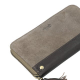 Billetera Cuero Mujer Sz Shaw Wallet Gris Rockford
