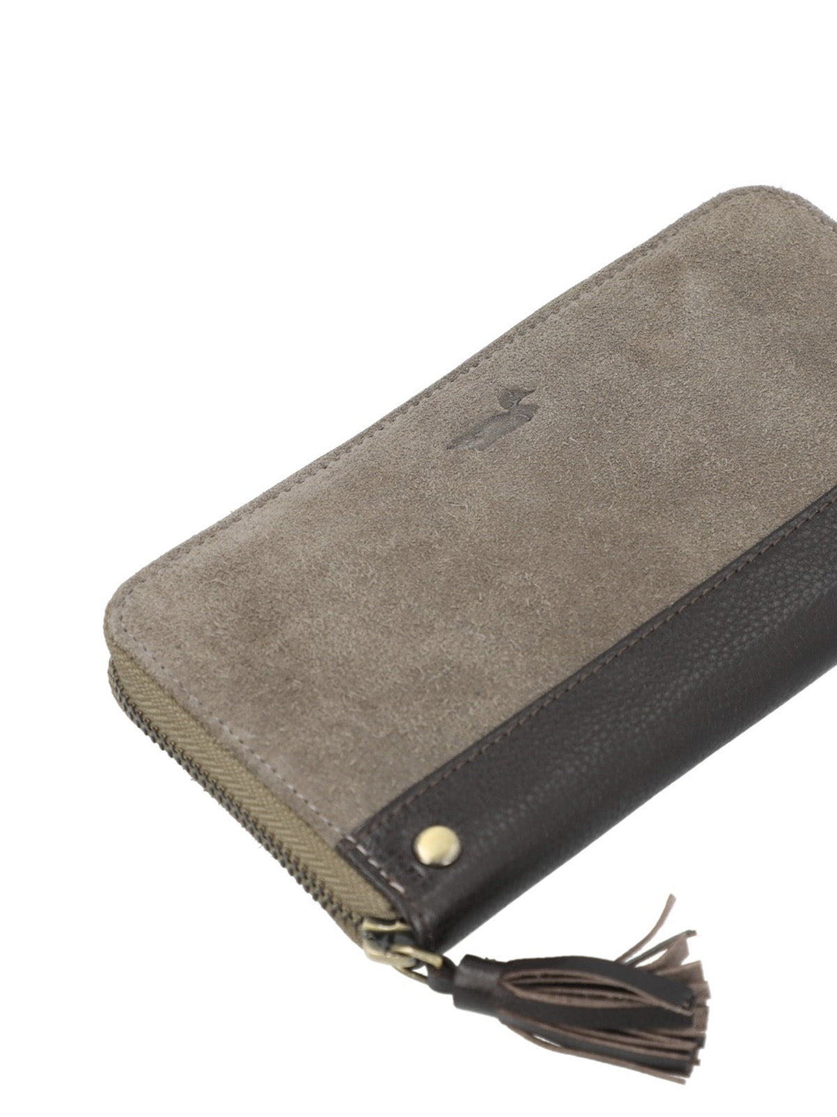Billetera Cuero Mujer Sz Shaw Wallet Gris Rockford