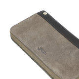 Billetera Cuero Mujer Sz Shaw Wallet Gris Rockford