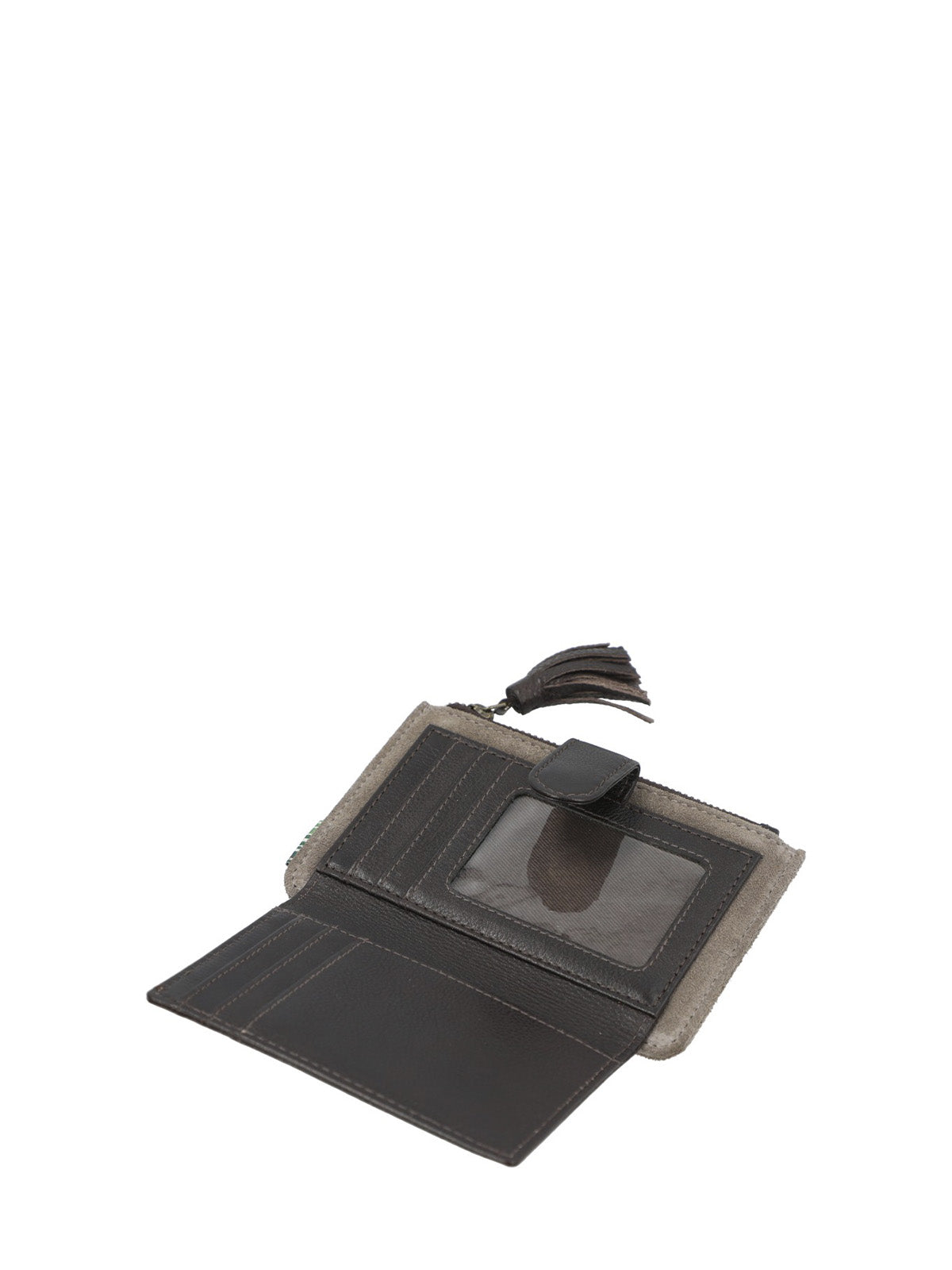Billetera Cuero Mujer Sz Shaw Bifold Gris Rockford