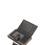 Billetera Cuero Mujer Sz Shaw Bifold Gris Rockford