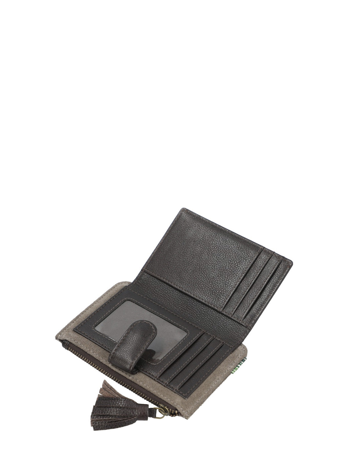 Billetera Cuero Mujer Sz Shaw Bifold Gris Rockford