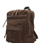 Mochila Cuero Mujer Leah Back Chocolate Rockford