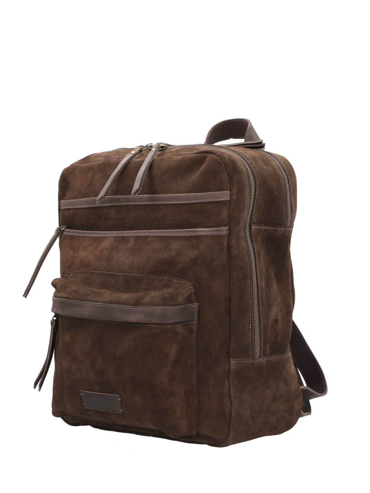 Mochila Cuero Mujer Leah Back Chocolate Rockford
