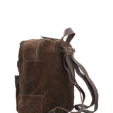 Mochila Cuero Mujer Leah Back Chocolate Rockford