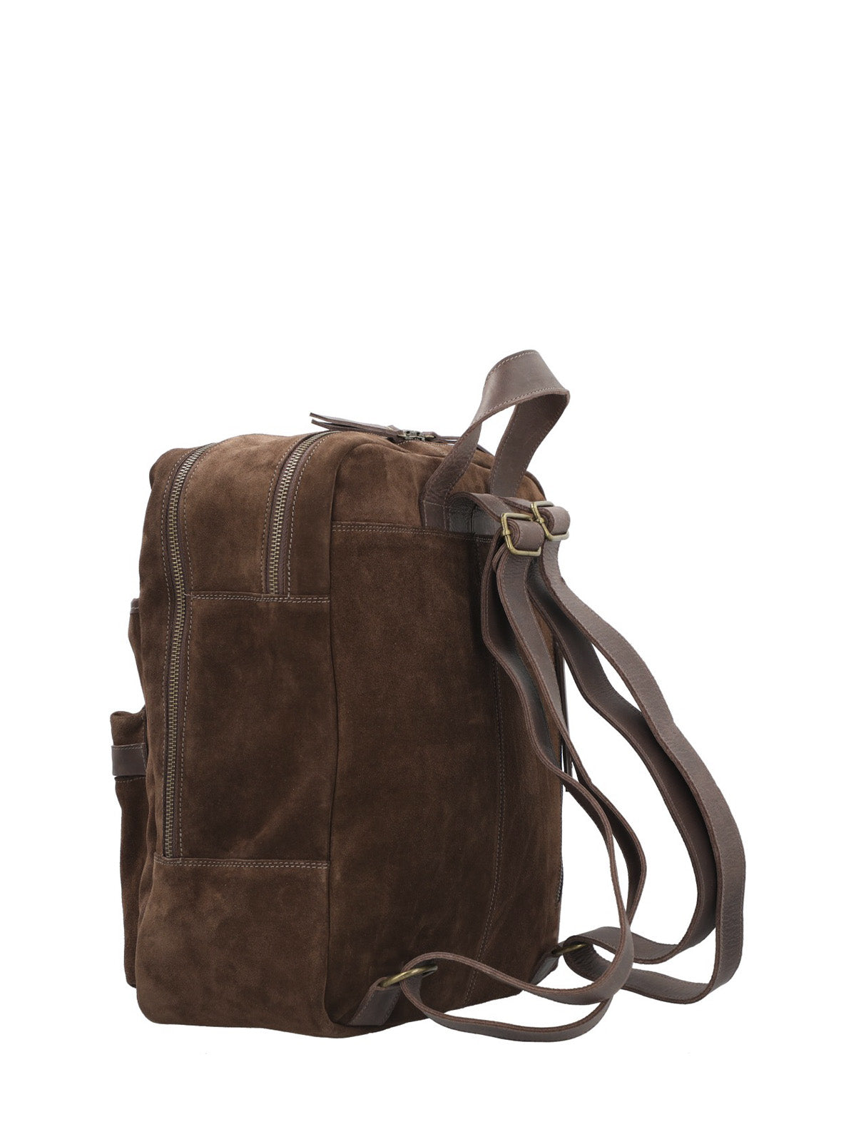 Mochila Cuero Mujer Leah Back Chocolate Rockford