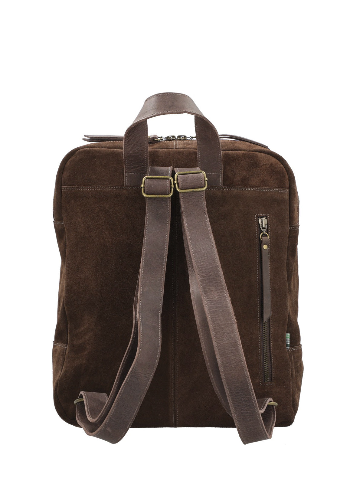 Mochila Cuero Mujer Leah Back Chocolate Rockford