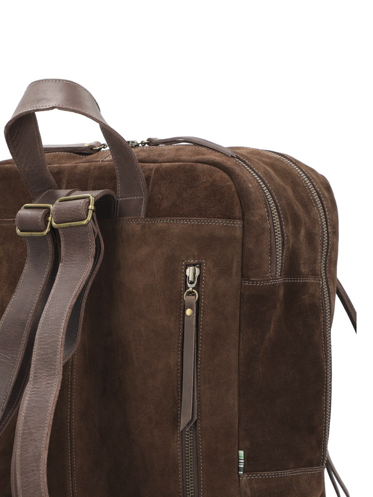 Mochila Cuero Mujer Leah Back Chocolate Rockford