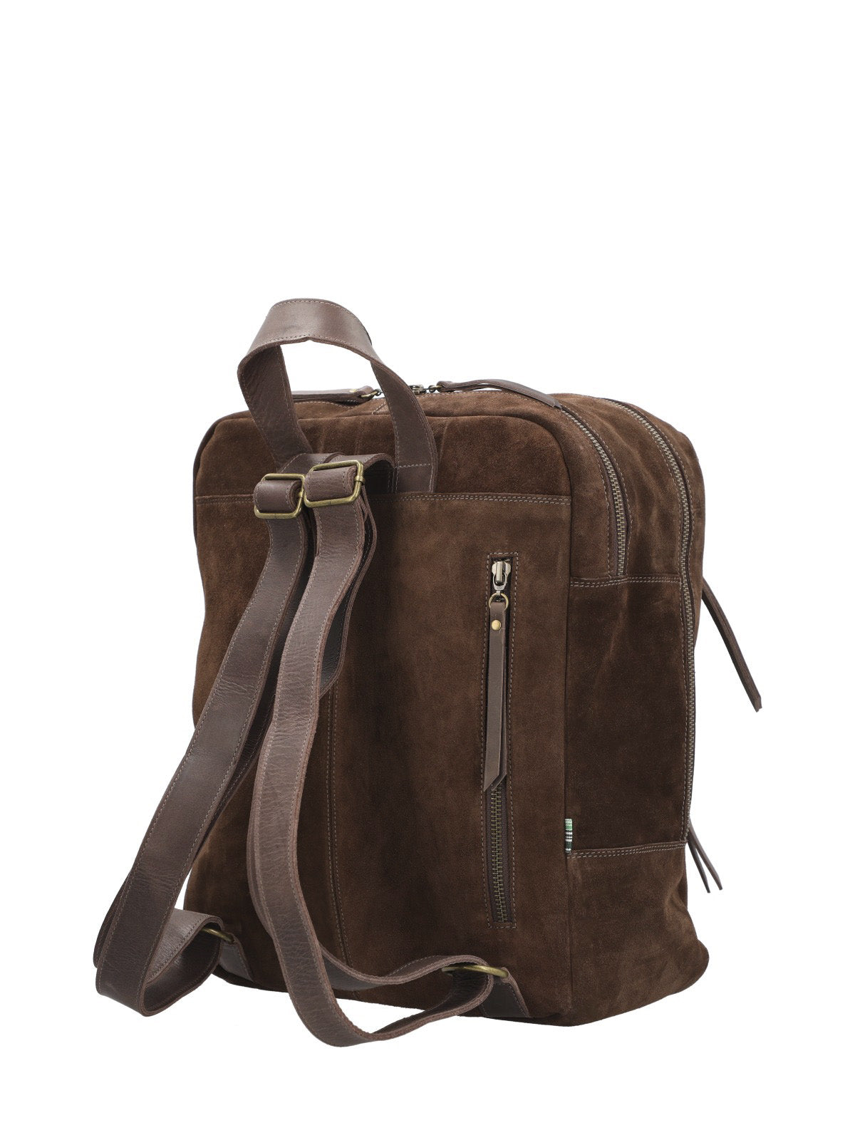 Mochila Cuero Mujer Leah Back Chocolate Rockford