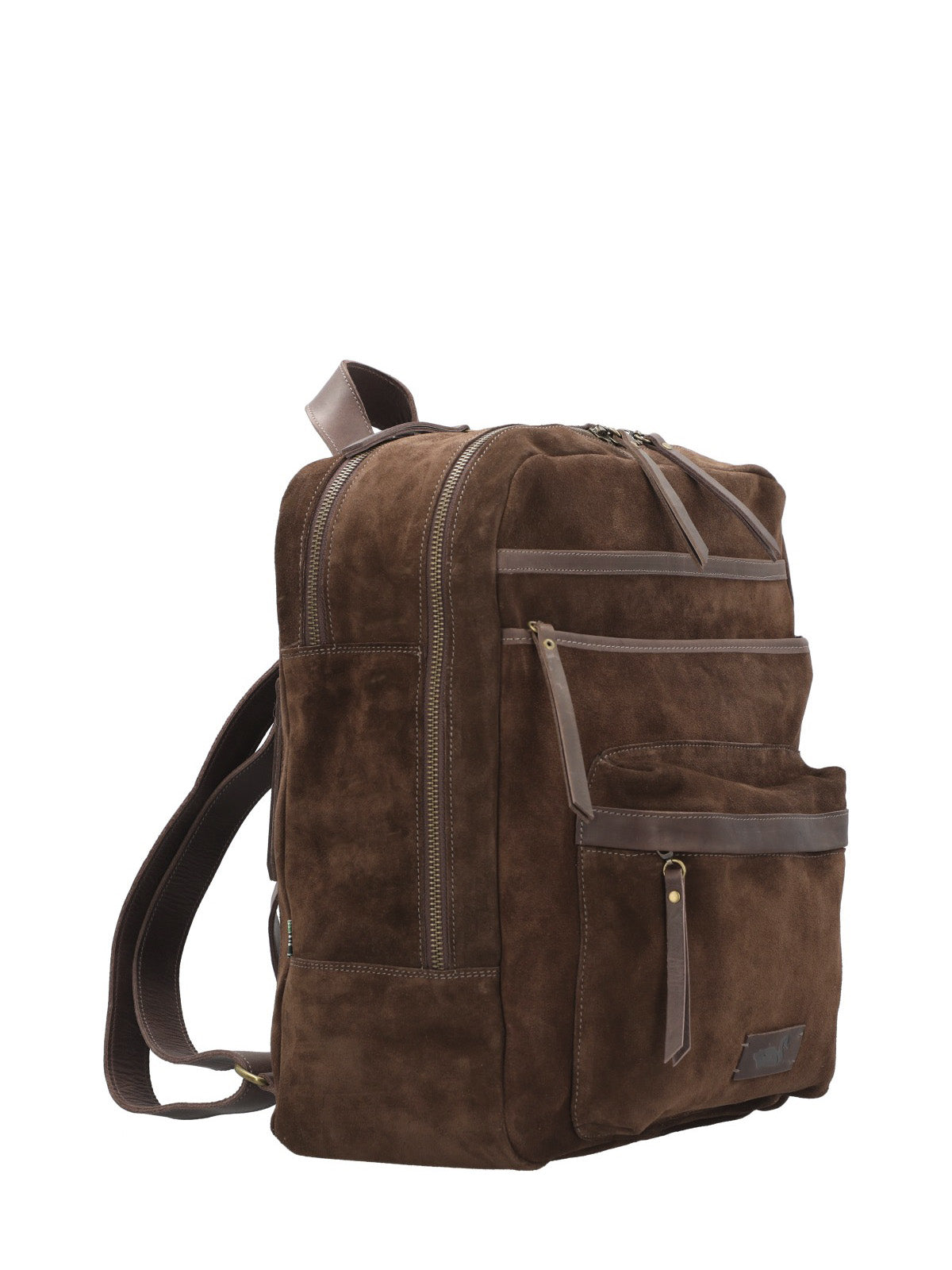 Mochila Cuero Mujer Leah Back Chocolate Rockford