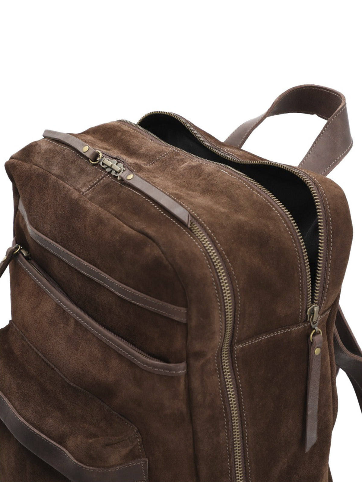 Mochila Cuero Mujer Leah Back Chocolate Rockford